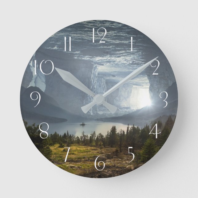 Fantasy cave round clock (Front)