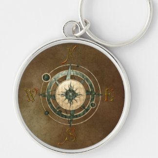Fantasy Celtic Compass Design Key Ring