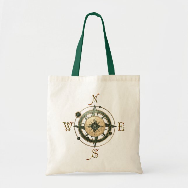 Fantasy (Celtic) Compass Design Tote Bag (Front)