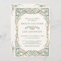 Fantasy Celtic Mediaeval Wedding Invitation