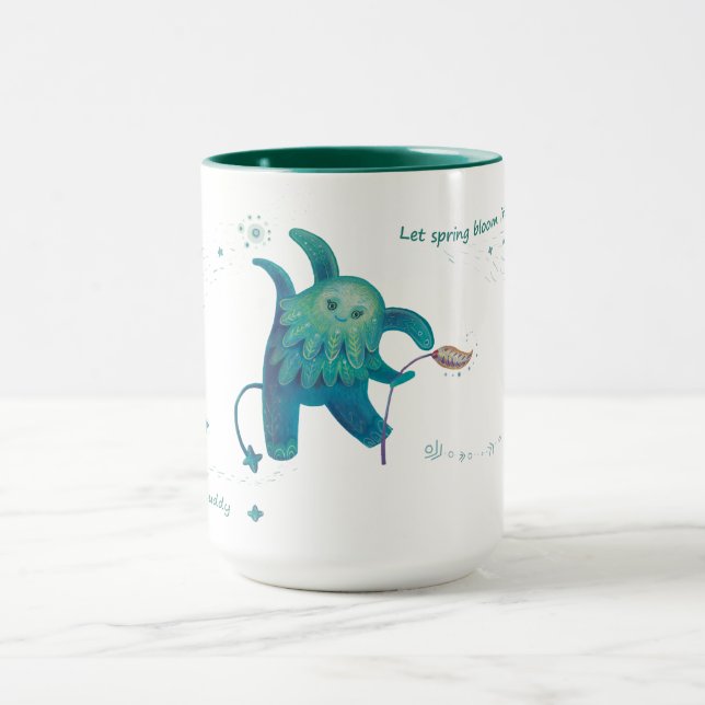 fantasy character "Let spring bloom in your heart. Mug (Center)