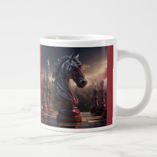 Fantasy Chess Scene - Knight Large Coffee Mug