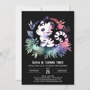 Fantasy Children Tiger Birthday Invitation