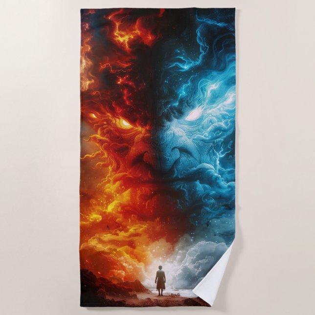 Fantasy - Choose any face you want Beach Towel (Front)