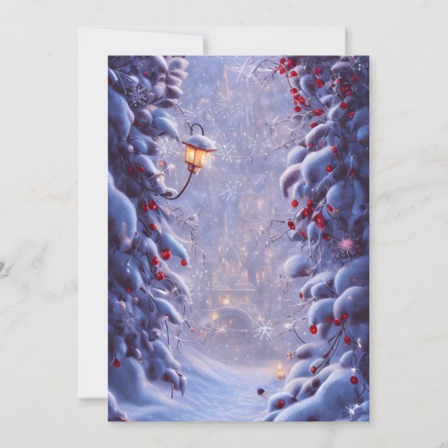 Fantasy Christmas 5 Greeting Card (Front)