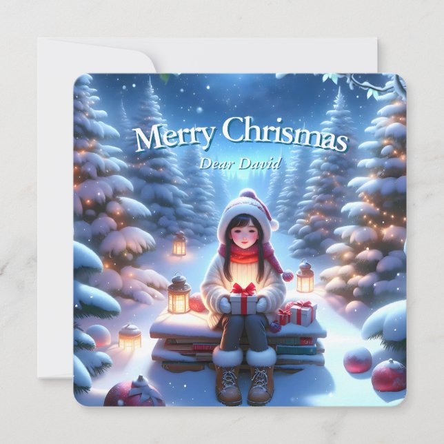 Fantasy christmas postcard (Front)