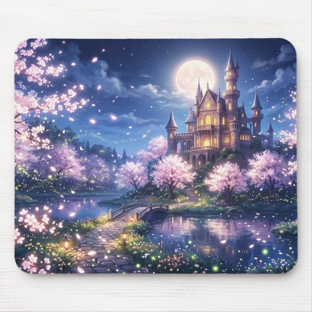 Fantasy City and Castle Mouse Mat (Front)