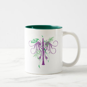 Fantasy Clarinet Two-Tone Coffee Mug