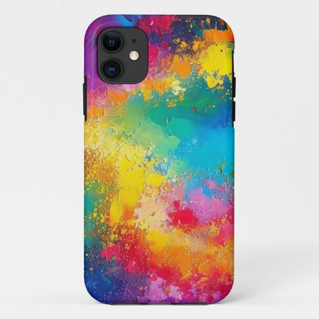 Fantasy Colour Background Abstract Pattern Case-Mate iPhone Case (Back)