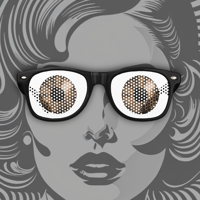 Fantasy Colour Eyes Brown Retro Sunglasses (Creator Uploaded)