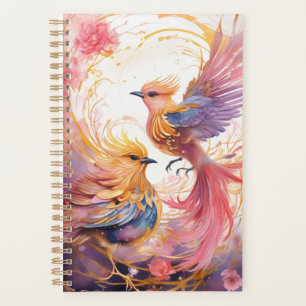 Fantasy Colourful Bird  Planner