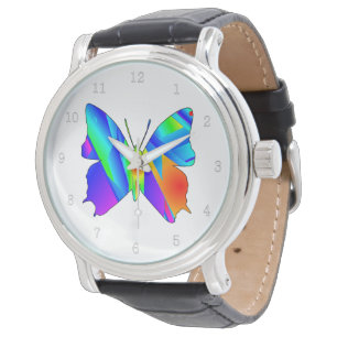 Fantasy Colourful Butterfly Sunset Watch