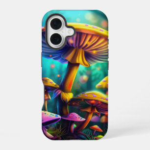 Fantasy Colourful Mushrooms iPhone Case