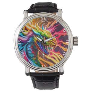 Fantasy Colourful Myth Vivid Dragon. Watch