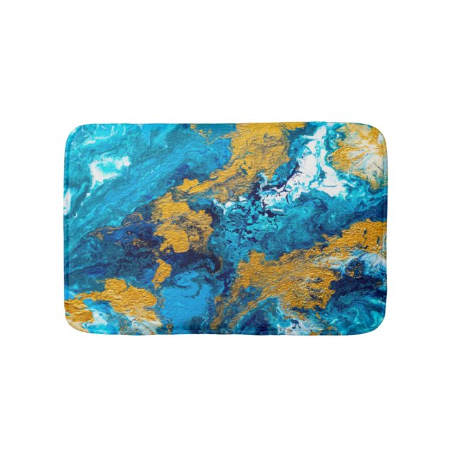 Fantasy Colours: Artistic Abstract Background. Bath Mat (Front)
