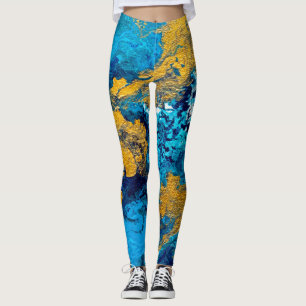 Fantasy Colours: Artistic Abstract Background. Leggings