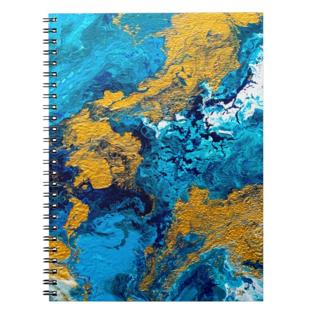 Fantasy Colours: Artistic Abstract Background. Notebook (Front)
