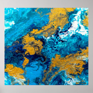 Fantasy Colours: Artistic Abstract Background. Poster