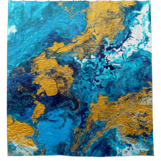 Fantasy Colours: Artistic Abstract Background. Shower Curtain