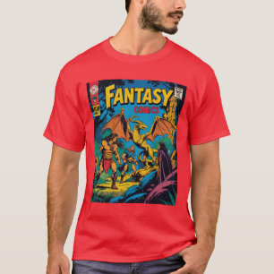 Fantasy Comics: A Retro Adventure Unleashed T-Shirt