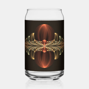 Fantasy Construction Shiny Abstract Fractal Art Can Glass