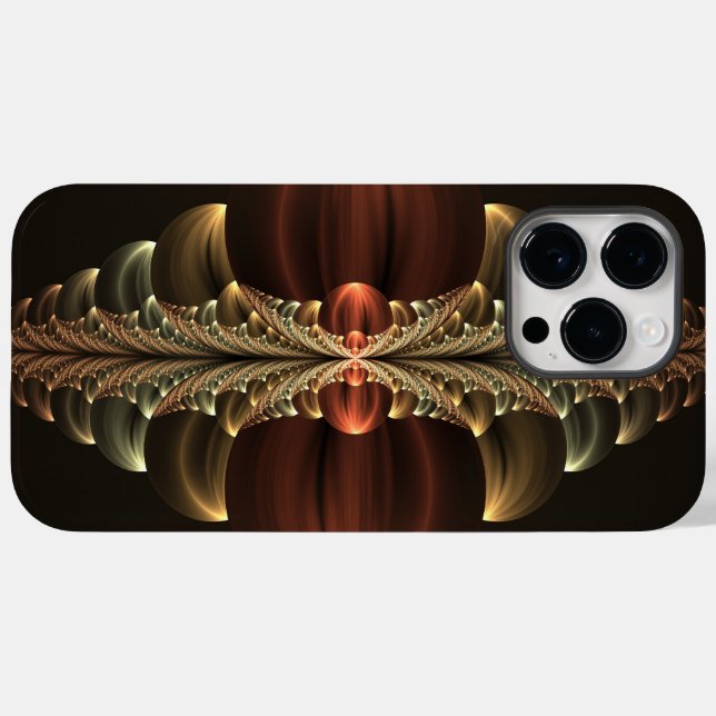 Fantasy Construction Shiny Abstract Fractal Art Case-Mate iPhone Case (Back (Horizontal))
