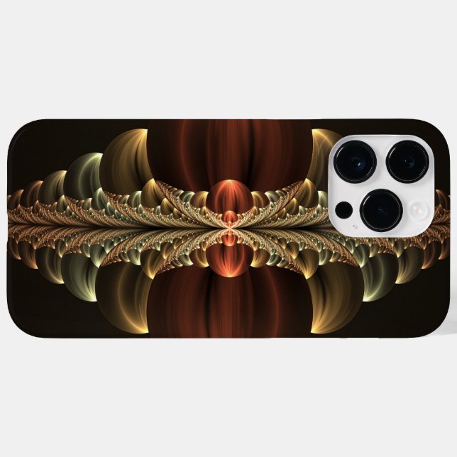 Fantasy Construction Shiny Abstract Fractal Art Case-Mate iPhone Case (Back (Horizontal))