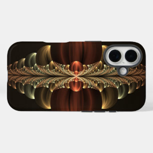 Fantasy Construction Shiny Abstract Fractal Art iPhone 16 Case