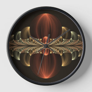 Fantasy Construction Shiny Abstract Fractal Art Clock