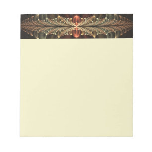 Fantasy Construction Shiny Abstract Fractal Art Notepad