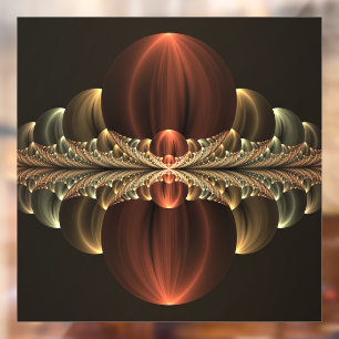 Fantasy Construction Shiny Abstract Fractal Art Window Cling