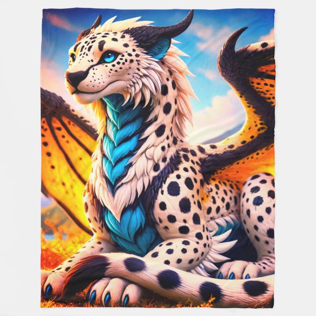 Fantasy Creature Fleece Blanket (Front)