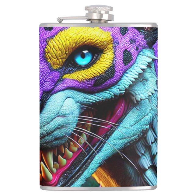 Fantasy Creature Hip Flask (Front)