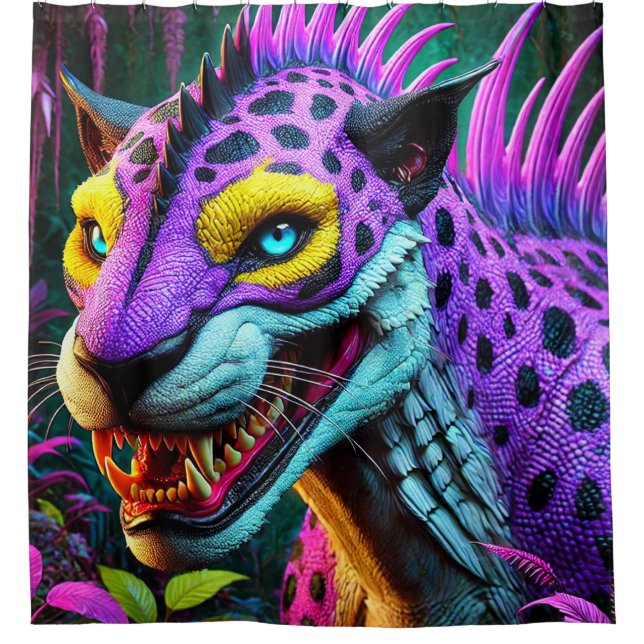 Fantasy Creature Shower Curtain (Front)