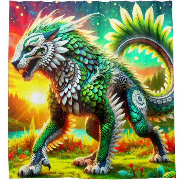 Fantasy Creature Shower Curtain (Front)