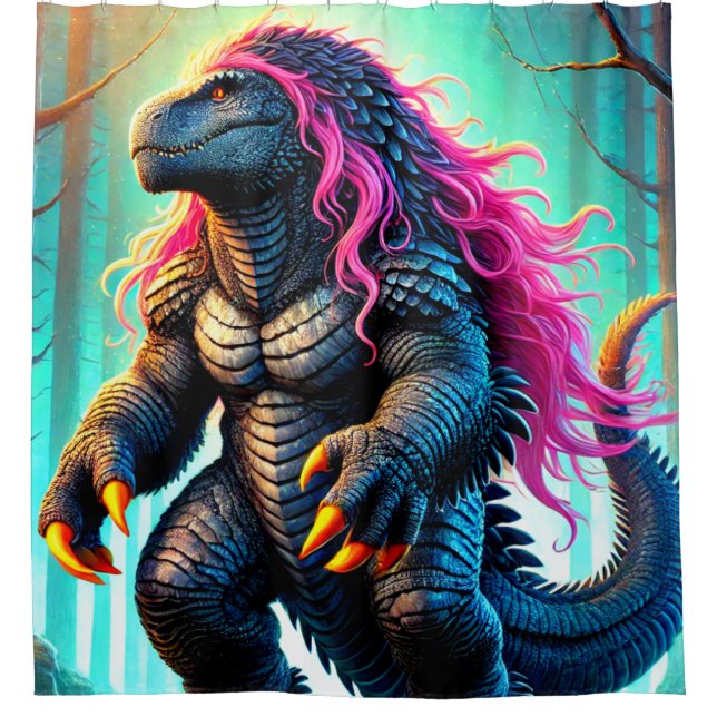 Fantasy Creature Shower Curtain (Front)