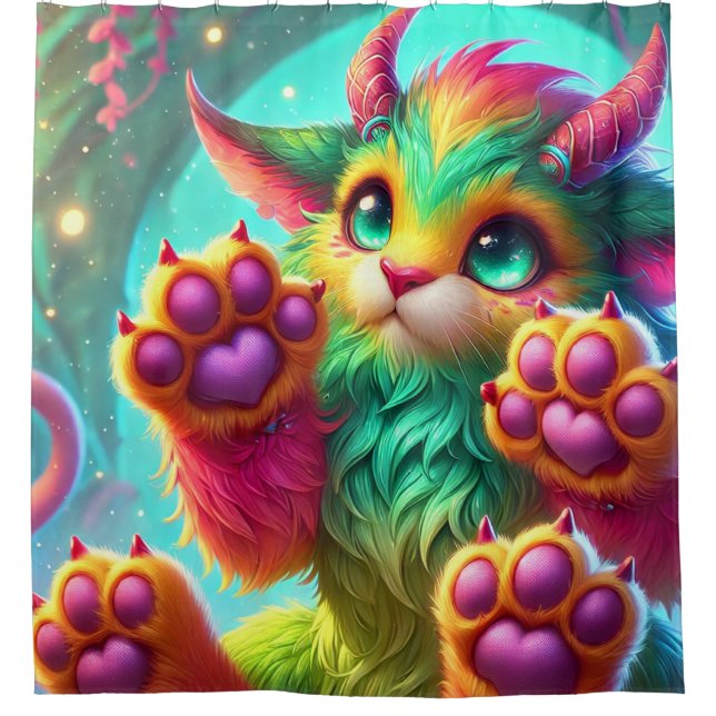 Fantasy Creature Shower Curtain (Front)