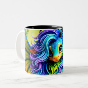 Fantasy Creature Two-Tone Coffee Mug