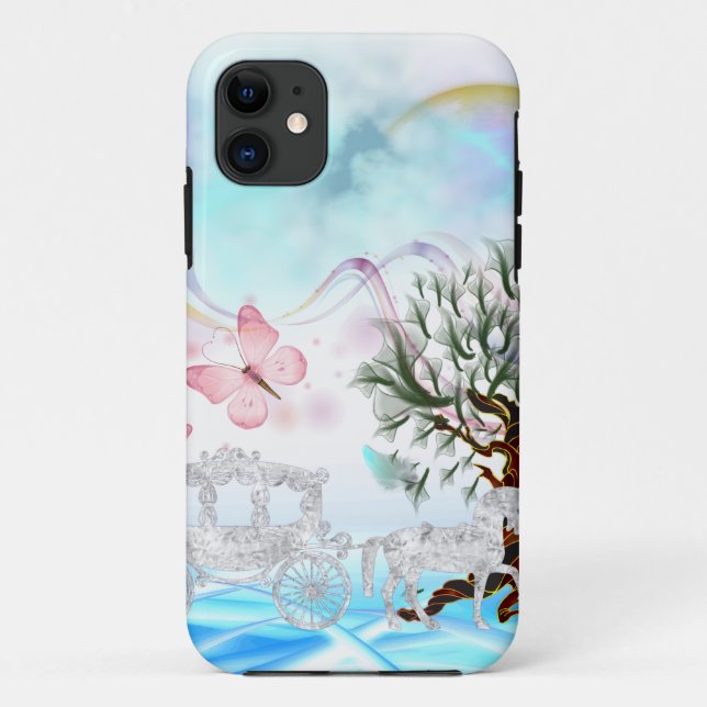 Fantasy Crystal Horse Carriage Case-Mate iPhone Case (Back)