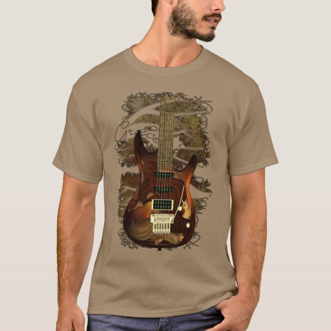 Fantasy Custom Electric Guitar T-Shirt (Front)