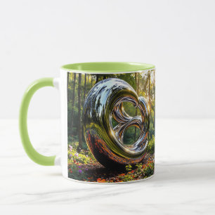 Fantasy Cute Abstract Chrome Structure Mug