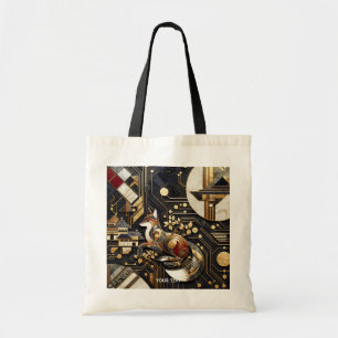Fantasy Cute Abstract Fox Art Tote Bag