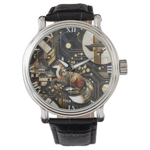 Fantasy Cute Abstract Fox Art Watch