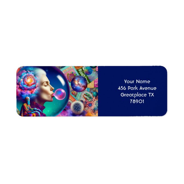 Fantasy Cute Abstract Lady Collage (Front)