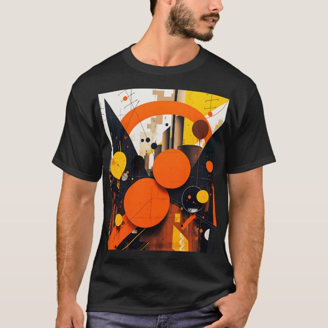 Fantasy Cute  Abstract Red Circles T-Shirt (Front)