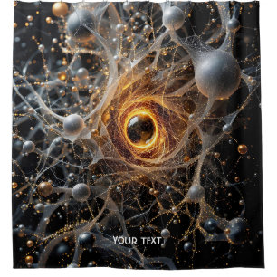 Fantasy Cute Abstract Space Scene Shower Curtain