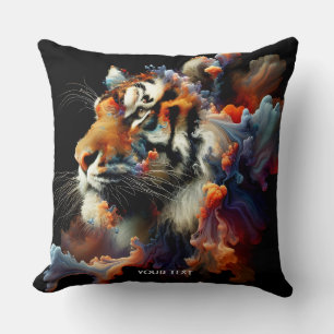Fantasy Cute Abstract Tiger Head Cushion