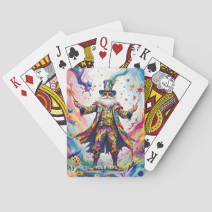 Fantasy Cute Abstract Vibrant Painter Playing Cards