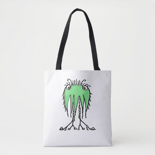 Fantasy cute alien drawing tote bag (Front)