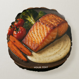 Fantasy Cute Amazing Delicious Food Round Cushion